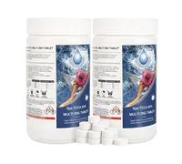 Shatchi 2 Kg Multifunction Chlorine Tablets 4-in-1 Dispenser Tablets for Hot Tubs in White Shatchi White