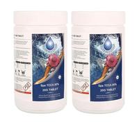 Chlorine Tablets Water Treatment for Cleaning of Hot Tub and Spa Shatchi White 2 Pack