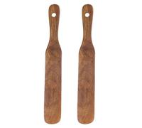 2 Kitchen Scrapers Heatproof Utensils Set Rounded Corners Cookware Safe Spatulas for Sauce Mixing and Dough Handling Kitchen Utensils