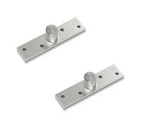 2 Kits of 360 Degree Door Pivot Hinge,Center Pivot Heavy Duty Concealed Rotating Door Hinge,Stainless Steel 360 Degree Spindle,Stainless Steel Window Door Fittings 98.5 * 24mm
