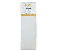 2 Kudl Cot Bed Sheets Cotton White 2 x 5ft by Kidsaw