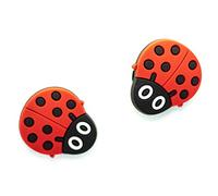 2 Ladybird Shoe Charms For Crocs & Jibbitz Wristbands