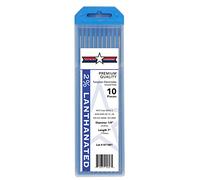 2% Lanthanated TIG Welding Tungsten Electrodes 1/8”x7” 10-Pack