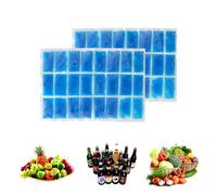2 Large Ice Blanket Longer Cooling Durable Reusable Non Toxic Ice Sheet Freeze Ice Packs for Coolers Fishing Camping Keep Food BBQ Beverage Cooling delivery (14.76"x10.43" 2 Pack)