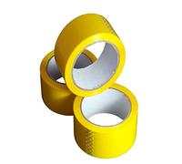 2 LARGE ROLLS OF YELLOW COLOURED PACKAGING PARCEL TAPE - 2 INCHES WIDE x 66 METRES PER ROLL - 50mm x 66m - BOX SEALING PACKING MAILING POSTAL POSTAGE WAREHOUSE GENERAL TAPES SUPPLIES
