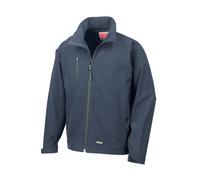 2 Layer Base Softshell Breathable Wind Resistant Jacket Result Navy M