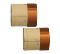 2-Layer Round Copper Voice Coil 25.5mm-75.5mm for Bass Speaker Repair Parts Car Audio Subwoofer Replacement Component High Power Handling Brown Finish(35.5)