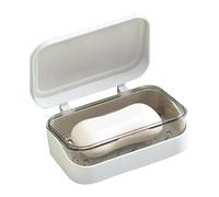 2 Layer Soap Dish With Lid Leakproof Waterproof | Portable Soap Case Draining Soaps Bar Holder | Drainable Soaps Box for Bathroom Bathtub Shower Sink Travel Kitchen Camping Gym Hiking Outdoor