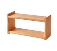 2-Layer Wooden Cup Holder & Display Rack - Sturdy Tea Set Organizer for Kitchen & Home Décor, Space-Saving Design for Multi-Scenario Use, Perfect for Coffee & Mugs