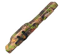 2 Layers 600D Oxford Fishing Pole Storage Bag Folding Fishing Rod Carry Case Fishing Reel Tackle Storage Case for Travel