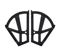 2 Layers Stainless Steel Drawer Hinges, Home Plastic Hollowed Two Shoe Cabinet Shelf Rack Holder Accessory White (Black)