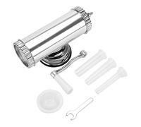 2 LB Aluminum Alloy Sausage Stuffer Maker, Durable Meat Filler Kit with 3 Nozzles, Solid Sausage Stuffer for Home Use, Easy to Clean and Sturdy Suction Base Design