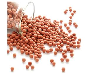 2 lb Clay Balls for Plant Clay Pebbles 3mm-5mm Mini Hydroponics Ceramic Ball Horticultural Grade Succulent Soil Decorative Clay Rocks for Plant Pots Vase Fillers Hydroponic Growing,Brown