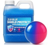 2 LB Indicating Silica Gel Beads 3-5mm, Reusable Desiccant Beads for Moisture Absorption, Flower Drying Silica Gel Crystals, Blue to Pink Dehumidifier Silica Beads, 1 Quart Air Tight Containe