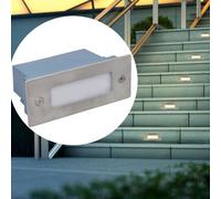 2 LED In Ground Floor Recessed Decking Stair Light Lamp Patio Garden Outside