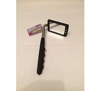 2 LED Light Extending Telescopic Inspection Work Mirror wi Chrome Grip Handle