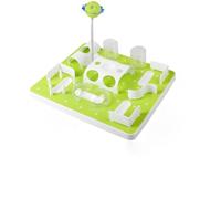 2-Level Dog Puzzle Toy, Interactive Treat Dispenser & Slow Feeder for IQ Training, Mental Stimulation Enrichment Toy for Small, Medium, Large Dogs & Cats (Green)