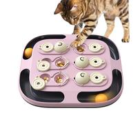 2-Level Dog Puzzle Toy, Interactive Treat Dispenser & Slow Feeder for IQ Training, Mental Stimulation Enrichment Toy for Small, Medium, Large Dogs & Cats (Pink)