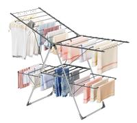 2-Level Foldable Stainless Steel Clothes Drying Rack Airer