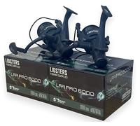 2 Lidsters LFR Pro 6000 Carp Reels 5+1BB Baitrunner Black Preloaded 18lb Fishing