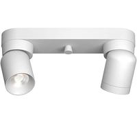 2-Light Mount Spotlight LED Fixed Tracking Lighting Kit Compatible with Kitchen Island, Adjustable Ceiling Light Fixture, Gallery Living Room Directional Spotlights Accent Lamps,Indoor