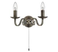 Searchlight 1502-2AB Richmond Wall Light, antique brass