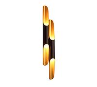 2-Light Up Down Aluminum Wall Light Creative Black d Wall Sconce Art Deco Wall Lights Fixture for Bedroom Bathroom Living Room Corridor Entrance Stairs Porch