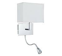 Searchlight 6519CC Hotel Wall Light, flexi arm, chrome