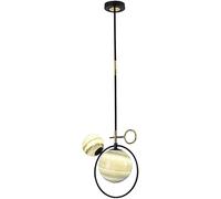 2 Lights Sputnik Chandelier Black Mid Century Modern Farmhouse Ceiling Light,Chandelier