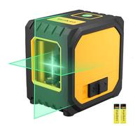 2 Lines Cross Laser Level, Green Line Laser Laser line Level, Self Leveling Laser for Tile, Picture Hanging, Home Renovation, Indoor Project
