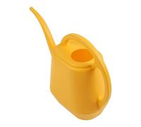 2 Liter Garden Watering Can Constructed from Plastic with Long Spout for Low-Pressure Flow for Starting Cuttings and Delicate Foliage (Yellow)