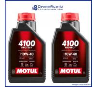 2 Liters MOTUL 4100 Protect 10W-40 Technosynthese API SL/CF
