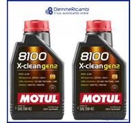 Motul 8100 X-Clean 5w-40 5w40 Fully Synthetic Car Engine Oil - 1 Litre 1L