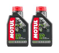 2 Liters Oil Mixture 2T Motul 510 Technosynthese JASO FD Scooter Moto Off Road