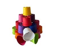 2 Litre Coloured Plant Pots/Flowerpots (x20)