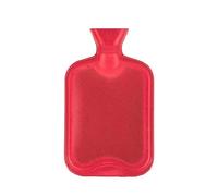 2 Litre Hot Water Bottle Winter Warm Nights BS 1970:2012 Standard Natural Rubber, Leak Proof, Choose Your Colour (Red)