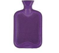 2 Litre Hot Water Bottle Winter Warm Nights BS 1970:2012 Standard Natural Rubber, Leak Proof, Choose Your Colour (Purple)