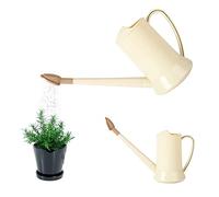 2 Litre Long Spout Plastic Detachable Sprinkler Plant Watering Can Lightweight Water Spray Bottle for Indoor Outdoor Garden Home Flower Bonsai Plant (Beige)