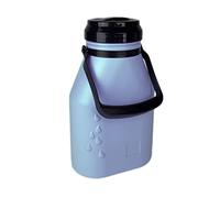 2 Litre Plastic Milk Jug with Tight Screw Cap - Leak-proof and High-Quality Milk Storage Bottle for All Liquid Foods Dishwasher Safe (Blue)