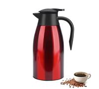 2 Litre Thermal Coffee Carafe Jugs, Vacuum Jug Stainless Steel Double-Wall Vacuum Insulated Coffee Pot Coffee Plunger, Juice/Milk/Tea Insulation Pot