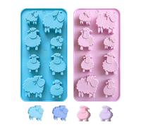 2 Little Sheep Silicone Mold - Cute Animal Chocolate and Dessert Candy Biscuit Baking Utensils