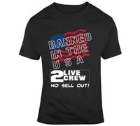 2 Live Crew Banned in The USA Rap Hip Hop T Shirt BlackXXX-Large