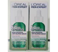 2 L'Oréal Men Expert Derma Control Niacinamide Anti-Blemish Serum 2 30ml Bottles