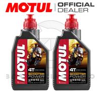 2 LT Engine Oil Motul 100% Synthetic Universal Maxi-Scooter Power 4T SAE 5W40