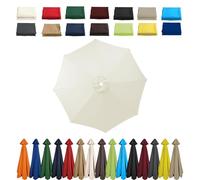 2 m 2.3 m 2.5 m 2.7 m 3.0 m Parasol Replacement Cover 6/8 Struts Patio Umbrella Canopy Fabric Cover Garden Umbrella Replacement Canopy for Cantilever Parasol Yard Garden, beige, 3.0m-6 Streben