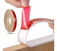 2 M/6.5FT U-Shaped Edge Trim Sealing Strip,TPE Self Adhesive Furniture Edging Tape For DIY Cabinet, Wardrobe, Table Edging(Khaki,28mm)