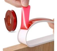 2 M/6.5FT U-Shaped Edge Trim Sealing Strip,TPE Self Adhesive Furniture Edging Tape For DIY Cabinet, Wardrobe, Table Edging(Brown,20mm)