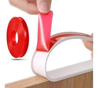 2 M/6.5FT U-Shaped Edge Trim Sealing Strip,TPE Self Adhesive Furniture Edging Tape For DIY Cabinet, Wardrobe, Table Edging(Red,25mm)