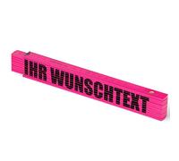 2 m Ruler, Pink, with Desired Text, Saying, Individually Personalised, Link Scale, Printed Metre Rod, Gadget for Men, Grandpa, Dad, Father's Day, Mother's Day, Christmas