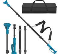 2 m Telescopic Rod for Cordless Loppers Compatible with Makita 18 V - 180° Rotation Extension Rod Aluminium Alloy with Handbag, Telescopic Chainsaw Extension Rod for Garden Branches (Without Battery)